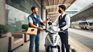 thuê xe honda 2 bánh cà mau có giao xe tại homestay cho khách