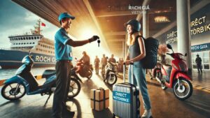 thuê xe máy tay ga xe số rạch giá kiên giang với dịch vụ giao tại bến tàu rạch giá cho khách